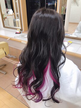 美容室 ナガタ(NAGATA) インナーカラーピンクパープル
