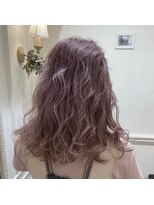 アリーズ シブヤ(ALLYS shibuya)&nbsp;ラベンダー ピンクベージュ ブリーチオンカラー  シアーベージュ