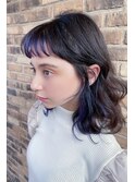フリンジウェーブのミディアム♪前髪はショートバングに♪藤沢2