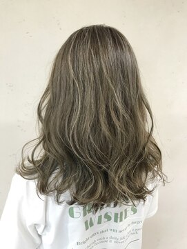 アジールヘア 東上野店(agir hair) 透明感ハイライト/オリーブベージュ【上野/東上野】