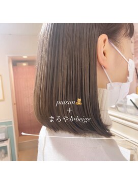 ロンド 表参道店(Lond) ぷつんとボブ＋まろやかベージュ