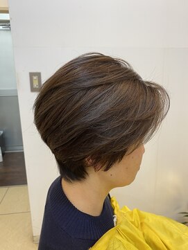 ヘアアーク(HAIR arc) グレージュ白髪染大人ショート【津田沼】【幕張】【奏の杜】
