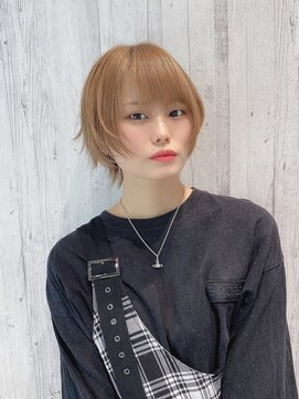 リアイス(Re:ICE) ミニウルフ/くすみブルー/流れるレイヤー/インナーハイライト