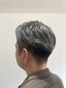★40代以上男性限定★おしゃれ白髪ぼかしハイドグレー＋カット