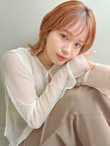 エマエコル(Emma ecole)&nbsp;Emma ecole くびれミディアム×韓国風シースルーバング by Mai