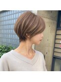 30代40代ひし形クビレ前下がり小顔スウィングショート