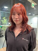 ヘアーアンドメイク ビス(HAIR&MAKE bis) ブリーチ◎夏先取り♪コーラルレッド【多田 華歌】