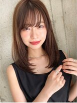 ロンド アンブル 四条烏丸(Lond ambre)&nbsp;【Lond ambre】中川智帆 レイヤー/グレージュカラー/ストレート