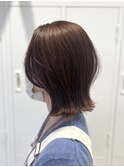 切りっぱなしボブ/ピンクブラウン/顔周りレイヤー【SYUK高円寺】