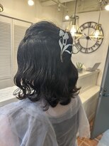 トッカ ヘアアンドトリートメント 難波店 ウェーブハーフアップアレンジ☆