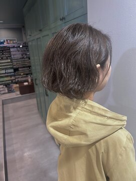 ヘアサロン ナノ(hair salon nano) くせ毛ヘア/ボブ/パーマ風アレンジ/グレージュカラー/白髪ぼかし