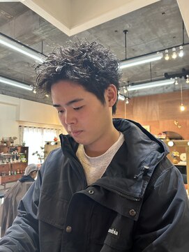 チャプター 問屋町(chapter) スパイキーショートピンパーマツイストパーマ眉毛カット