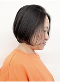 【松戸　松田】黒髪ショートおさまりショートボブスタイル