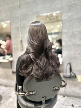 アクション 心斎橋店(ACTION) レイヤーカット　韓国ヘア　顔まわりカット　ブリーチ無しカラー