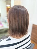 20代30代ナチュラルくびれボブ毛先パーマ艶感結べるボブ