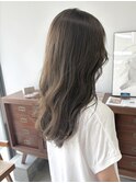ブリーチなしオリーブグレージュブラウンカラー秋カラー冬カラー