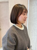 オン キャナルシティ博多前店(on)&nbsp;【晴音】タッセルボブ/チョコレートブラウン/ボブ/20代
