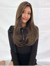 キング 高槻(K!ng)&nbsp;レイヤーカットブリーチなしダブルカラーインナーカラー韓国