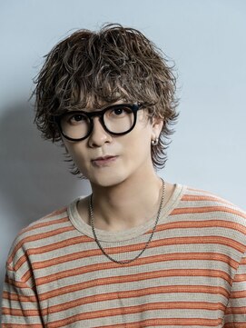 オーシャントーキョー 大阪(OCEAN TOKYO) シャドウパーマ波巻きパーマツーブロック無造作men's