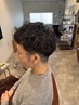 《雰囲気抜群のメンズに》メンズカット＋シャドウパーマ