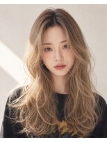 ウィーニード 栄(WENEED)&nbsp;ハイトーンベージュ×韓国レイヤーロング