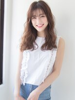 アンジュ ヘアー(Ange hair)&nbsp;アンジュヘアー　透け感バングの無造作ヘア