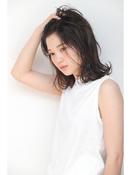 オーガニック アトリエ 大宮(organic+atelier) ミディアムボブにパーマ×大宮×髪質改善で艶×エヌドット