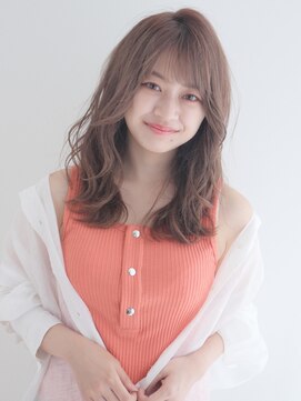 ロンドアベニール 北千住(Lond avenir) 大人可愛いAラインゆるふわロング☆ナチュラルブラウン西田大樹