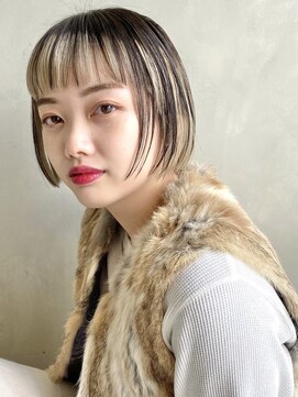 アリエッタ アザブ(ARIETTA AZABU) 《デザインカラー  》インナーカラー　切りっぱなし　ミニボブ☆