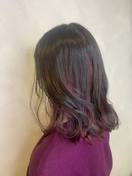 アンジェリカラボ 梅田店(ANGELICA LABO) 【Angelica川又】大人可愛いミディアムくすみピンクカラー