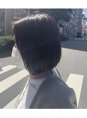 艶やかワンレンボブ