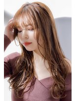 リュンヌ 門前仲町(lune)&nbsp;前髪あり ロングレイヤー　ヴェールカラーベージュ【LINONA】