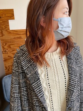 メイヘア(May Hair) オレンジのインナーカラー