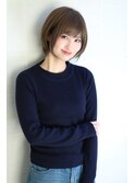 大人かわいい丸みショート