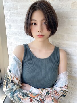 ヘアリゾート粋 新宿三丁目本店 《前地 麻衣》大人女性の色っぽうざバングショート