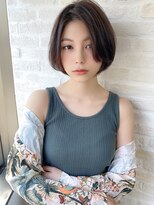 ヘアリゾート粋 新宿三丁目本店 【前地 麻衣】大人女性の色っぽうざバングショート