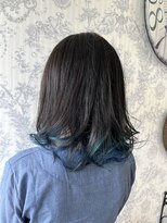 ヘアー ラウンジ アート(HAIR LOUNGE ART) インナーカラーin Blue