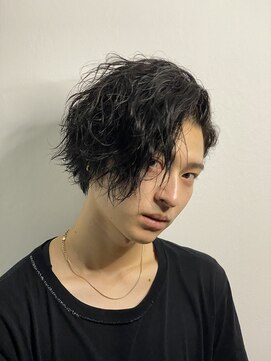 ヒロギンザ 新橋日比谷口店(HIRO GINZA) セクシーパーマ/ツーブロックマッシュ/ハイライト/束感/波巻き