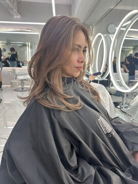 ガガ 心斎橋(GAGA) 韓国/ハイトーンカラー/ワンホンヘア/レイヤーカット/髪質改善