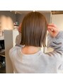 ヘアーエスクールシーユー 枚方T-SITE店(hair S.COEUR×Cu) 長めボブは首が少し見えるくらいが1番可愛い☆