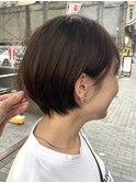 丸みショートボブスタイル【坂根】