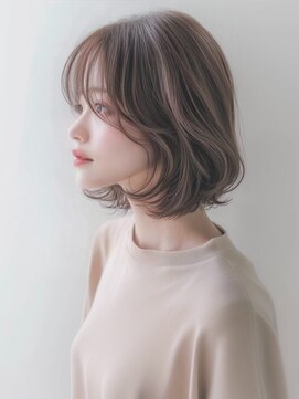 アルトリスト(Altruist Aging×HAIR&SPA) ★ダークアッシュ大人ガーリーボブ着物ミディアムレイヤーカット