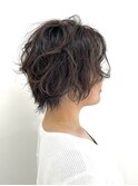 顔まわりにかかるカールがオシャレ☆ニュアンスショートカール