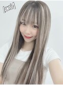 エクステ×全体メッシュ×前髪インナーカラー