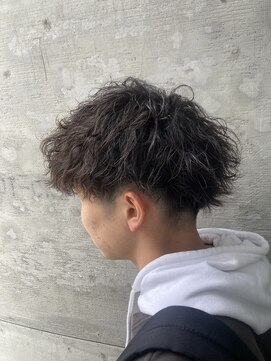 波巻きパーマ