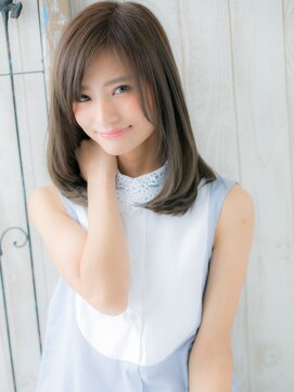 シェイプスサロン ハナレ 辻堂美容室(Shapes salon HANARE) 辻堂/髪質改善/斜めバング×ミルクティーアッシュ×ワンカールf
