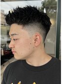 スパイキーショートテーパーフェード