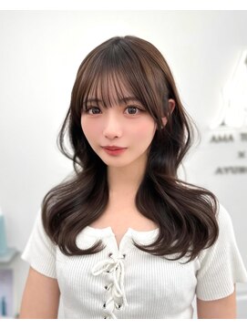 アマトウキョウ アユンチェ(AMA TOKYO×AYUNCHE) 前髪顔まわり韓国ヘアレイヤーカットサイドバンク2wayバンク韓国