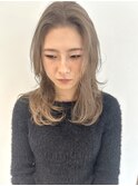 福井　大和田　ハイトーン　外国人風カラー　ミルクティーカラー