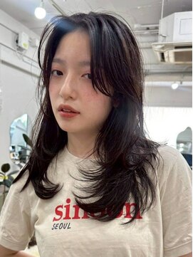 ポーチバイハニー オモテサンドウ(PORCH by HONEY omotesando) レイヤーカット/ハッシュカット/くびれヘア/ココアグレージュ1